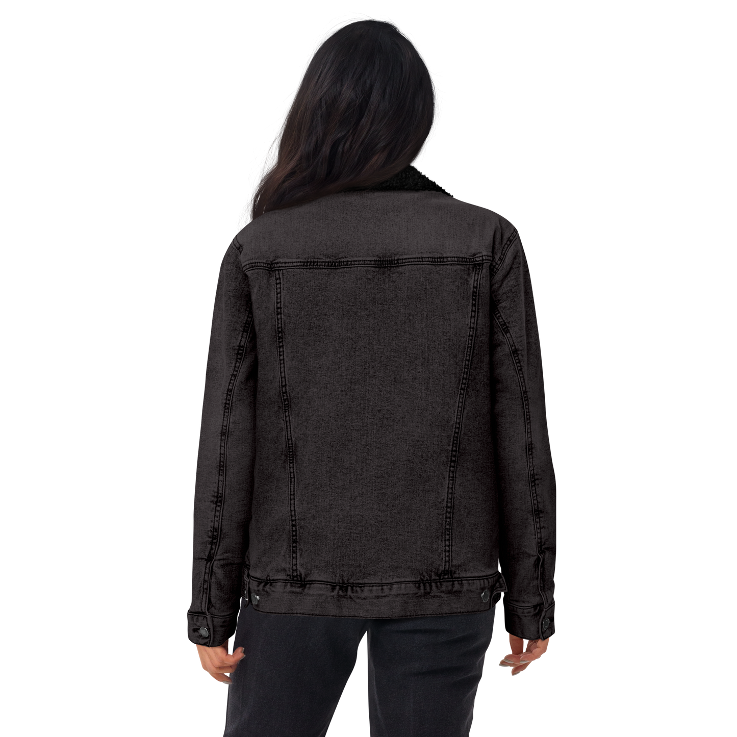 "SurvivHer." Style 3 Denim Sherpa Jacket (Gender Inclusive)