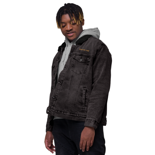 "burnt out" Denim Sherpa Jacket (Gender Inclusive)